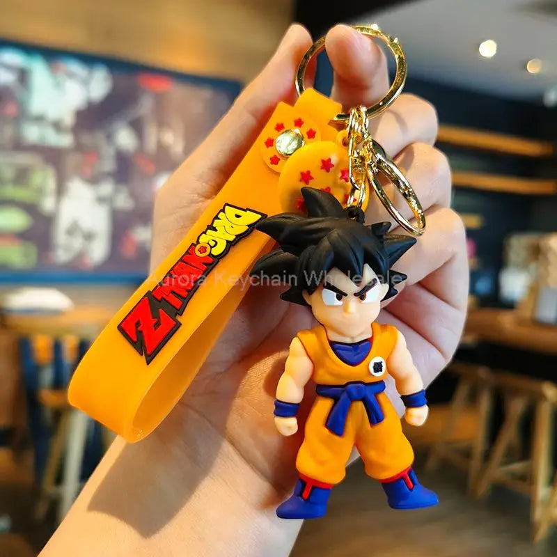 Dragon Ball Z Keychain – Super Saiyan Goku, Bulma, Broly, Piccolo & Majin Buu Car Pendant Toy Gift for Kids