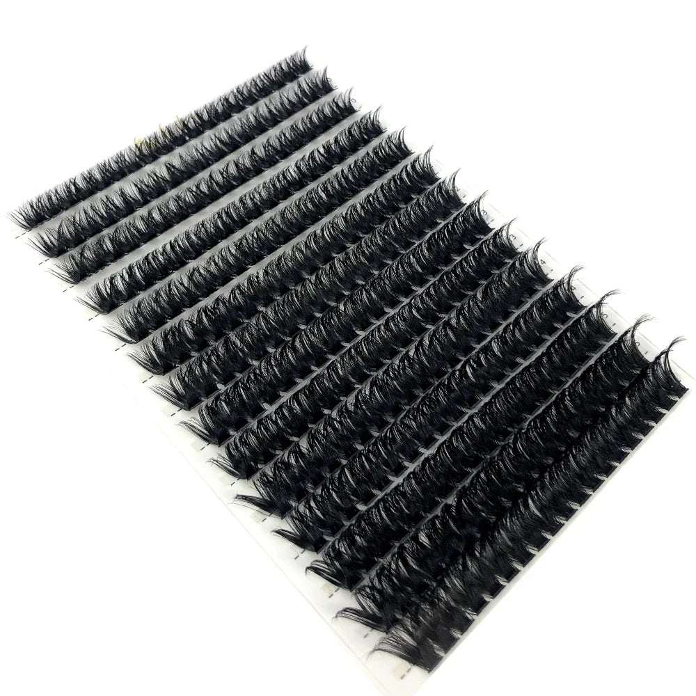 HBZGTLAD 280Pcs 3D Mink Eyelash Clusters Set – Handmade 10D 60D 80D Natural Style False Eyelashes Extension Bundle Pack