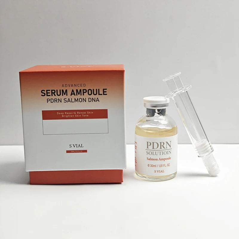 PDRN Salmon DNA Facial Serum – Stem Cell Ampoule Essence for Skin Nourishing, Firming, Smoothing & Glow Boosting Skincare Treatment