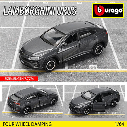 Bburago 1:64 Car Model Collection — Golf GT 2017, Mustang Shelby GT500, Ferrari, Benz & Volkswagen, Kids Xmas Gift Toys for Boys