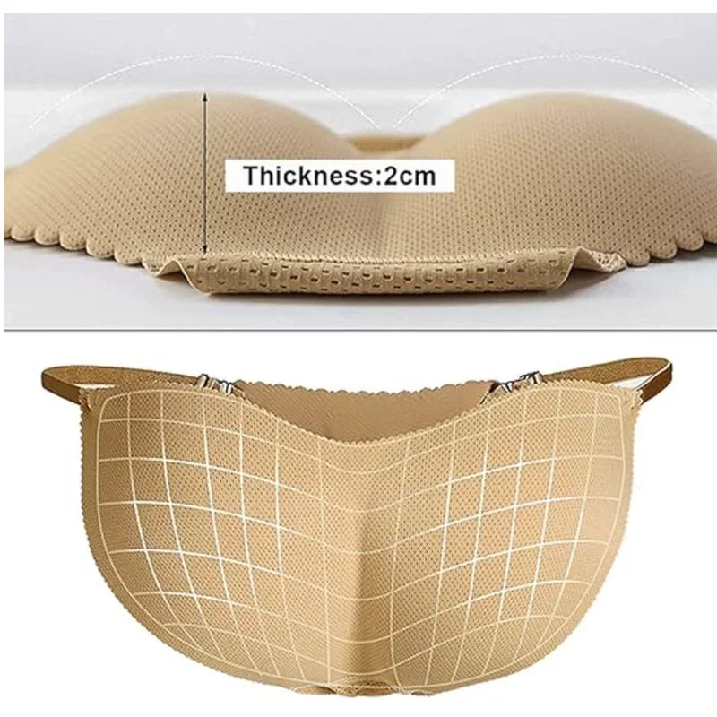 Women’s Sexy Fake Butt Body Shaper – Plus Size Padded Panties, Buttocks Enhancer Hip Pads & Shapewear Faja