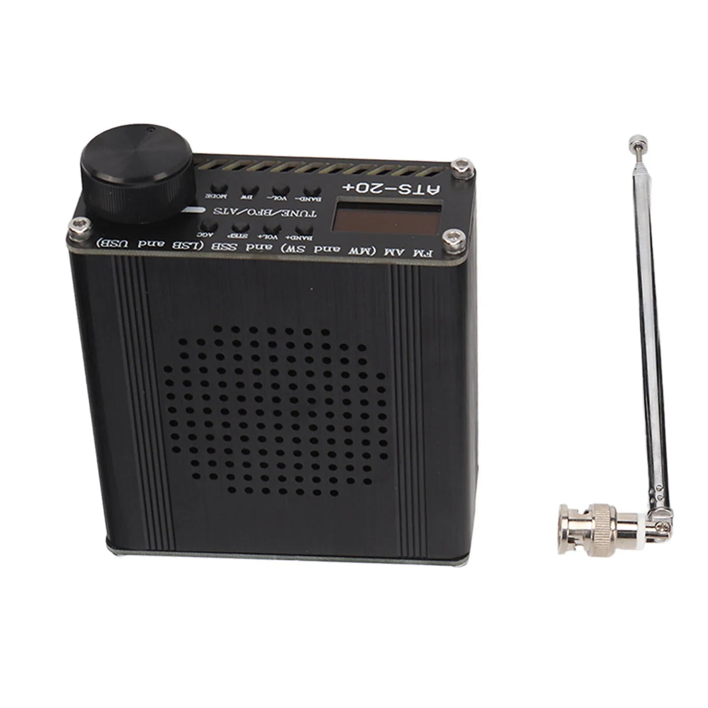 Portable ATS 20+ World Band Digital Radio Receiver – Easy to Read, Lightweight, Professional for Home & Outdoor Camping