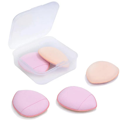 Mini Finger Makeup Puff Sponge Set - Small Air Cushion Applicator for Foundation, BB Cream & Concealer Application