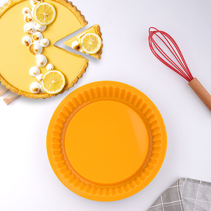 26cm Silicone Cake & Pizza Baking Tray – High-Temperature Mold for Bread, Pie, Toast & Pastry Kitchen Use