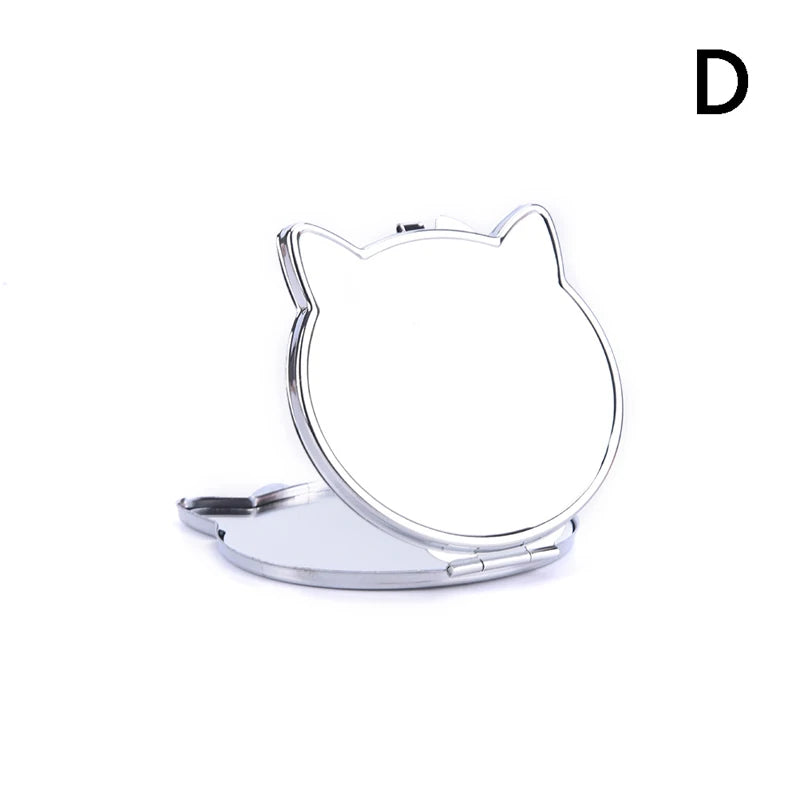 Foldable Mini Square Makeup Mirror - Double-Sided Compact Pocket Vanity Mirror