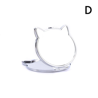 Foldable Mini Square Makeup Mirror - Double-Sided Compact Pocket Vanity Mirror