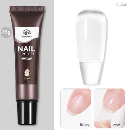 BORN PRETTY 30ML Nail Rhinestone Glue - Gel Adhesive for 3D Nail Charms, Bling Gems & Nail Decoration Supplies