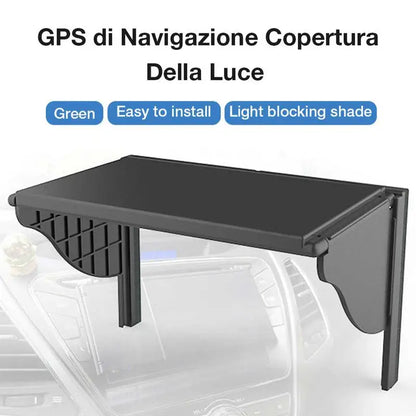 Universal Car Navigator Sunshade Visor - Anti-Glare Vision Shield for 5.5" to 10" GPS Screens
