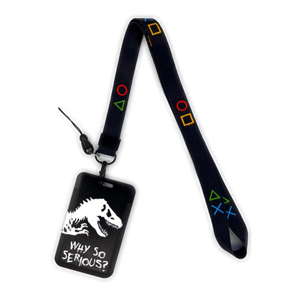 Vintage Tape ID Card Holder with Hanging Rope – Mobile Phone & Chest Card Lanyard