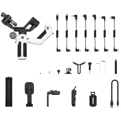 FeiyuTech SCORP Mini 2 Kit - 3-Axis Handheld Gimbal for Mirrorless Camera, Action Cam, Smartphone with AI Tracker, 1.2kg Load Capacity