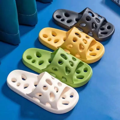Summer EVA Leaky Slippers - Non-Slip Bathroom Beach Sandals for Men Women Indoor Outdoor