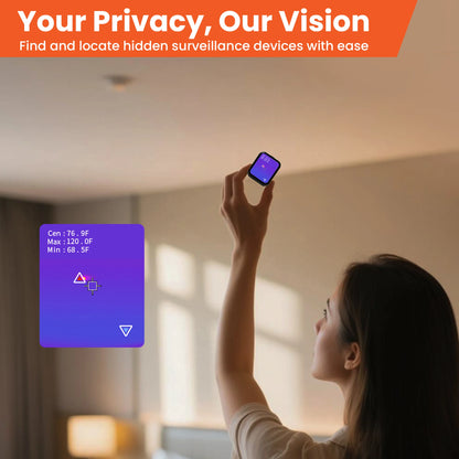Mini Thermal Camera with Touchscreen - 80×60 IR Infrared Imager for Home Inspection, Leak Detection & Hidden Camera Detection