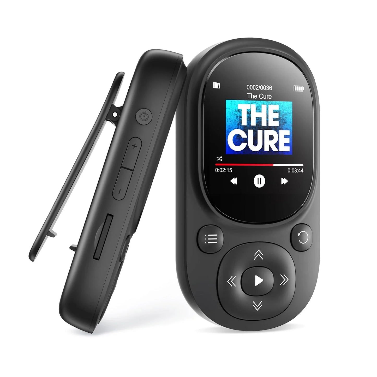 32GB Bluetooth MP3 Music Player – Clip-On, Lossless Sound, FM Radio, Voice Recorder, Supports 128GB TF Card