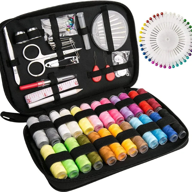 DIY Multi-Function Sewing Box Set: Hand Quilting, Stitching, Embroidery Thread Sewing Accessories and Tools Kit