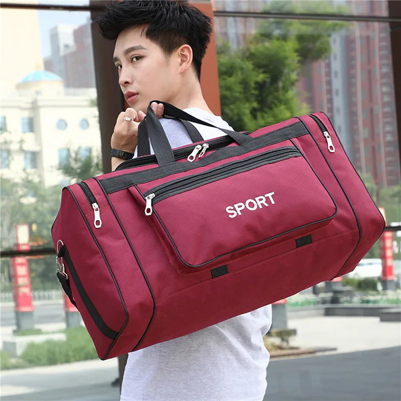 Nylon Travel Duffel Bag for Women & Men – Large Capacity Carry-On, Weekender, Gym & Overnight Sport Tote