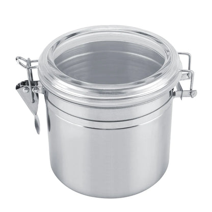 Stainless Steel Vacuum-Sealed Coffee Container – Beans Storage Jar for Home & Kitchen, 800-1800ml Options