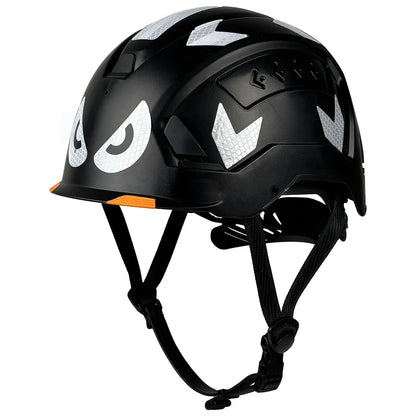 ANSI CE Safety Helmet - Breathable ABS Construction Hard Hat with Sliding Vents & Reflective Stickers