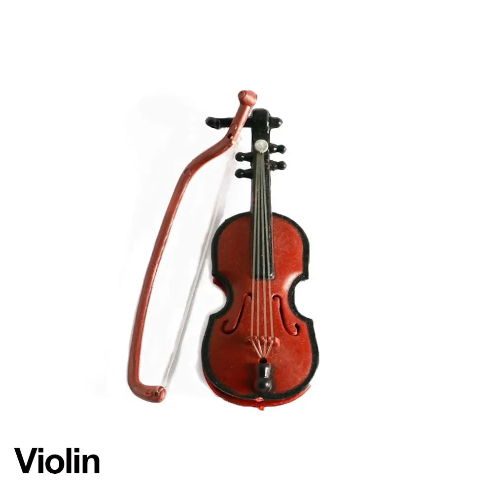 1/12 Miniature Doll Musical Instruments - Piano, Violin, Guitar & More Dollhouse Accessories Collection