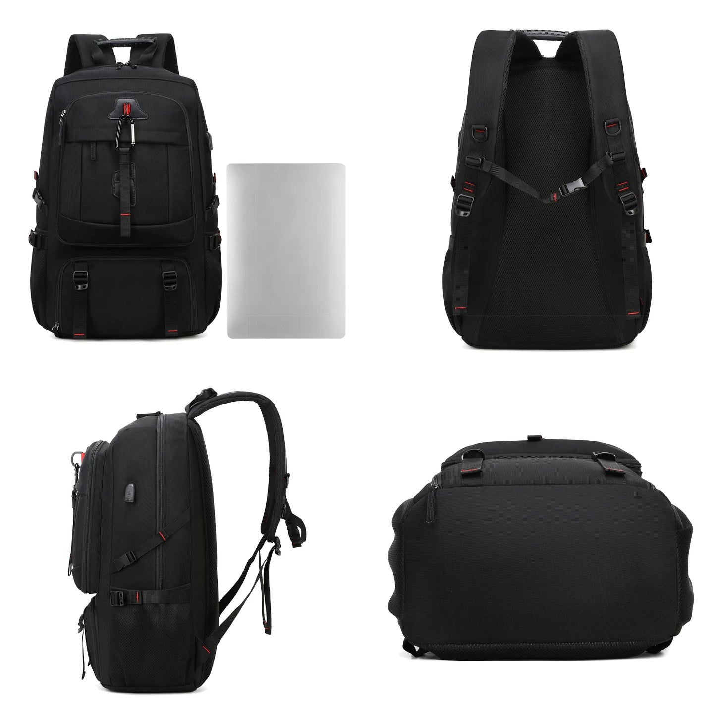Men's 50L Waterproof Travel Backpack | Large Capacity Hiking and Camping Backpack | Carrying Bag with Shoe Compartment