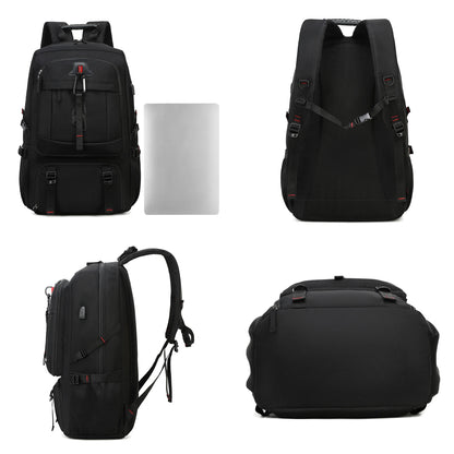 Men's 50L Waterproof Travel Backpack | Large Capacity Hiking and Camping Backpack | Carrying Bag with Shoe Compartment