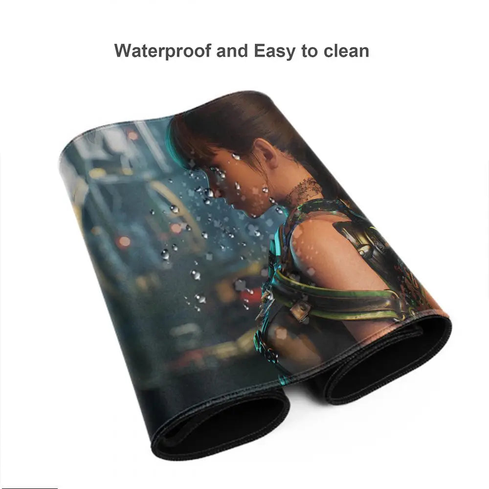 Large Stellar Blade Gaming Mouse Pad - HD Printed Rubber Desk Mat with Lock Edge for Keyboard & Mouse