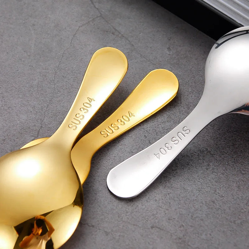 Portable 304 Stainless Steel Tableware – Children's Spoon and Fork Set, Outdoor Tourism and Dessert Utensils
