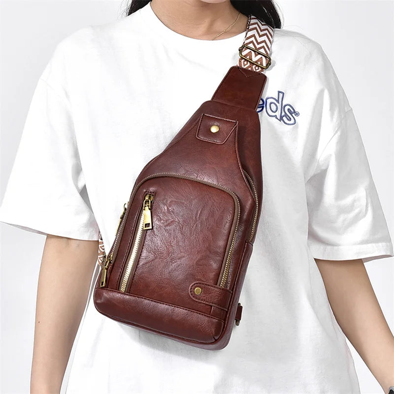 Waterproof Summer Crossbody Chest Bag for Couples – Unisex Small & Breathable Backpack
