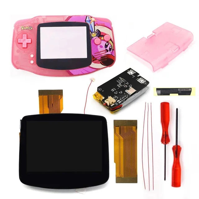 Hispeedido TYPE-C GBA LCD Display Upgrade – 3.0" V5 IPS Screen with New Housing Shell