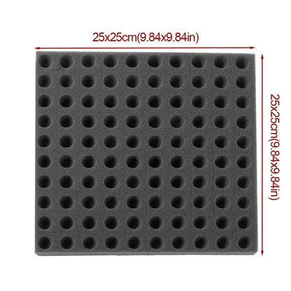Black Seedling Sponge Sheet - Soilless Hydroponic Cloning Collar for Garden Pots, Nursery & Plant Cultivation