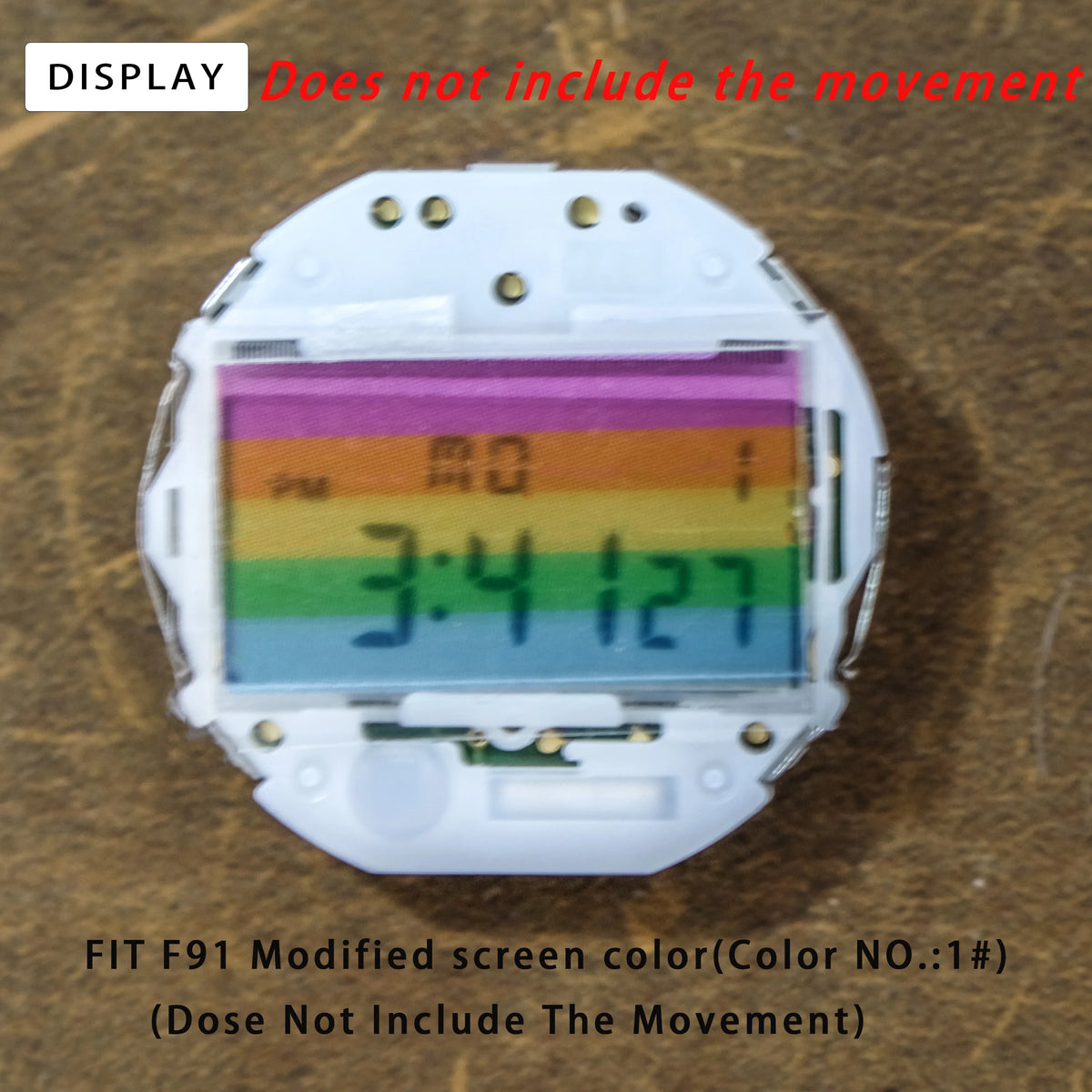 Casio F91W WS-7 A158 A159W A168 Screen Color Film - 3PCS Retro Square DIY Watch Modification Stickers