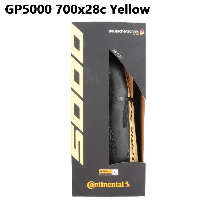Continental Grand Prix 5000 Road Bike Tire – 700C, 700x25c, 700x23c, 700x28c, 700x32c Folding Black Tire