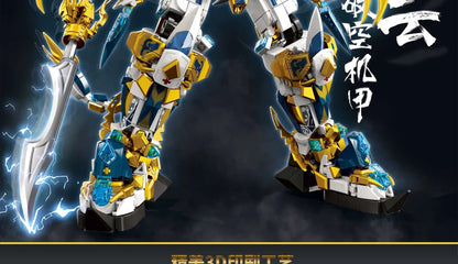 Mech WUKONG Monkey King Building Block Toy Set – ZHAOYUN Robot Hero DIY Bricks for Kids & Boys Gifts