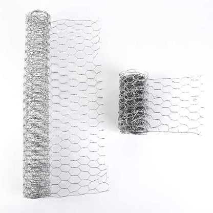 Galvanized Hexagonal Wire Mesh - DIY Chicken & Rabbit Cage Fencing, Craft and Wedding Decoration Mesh