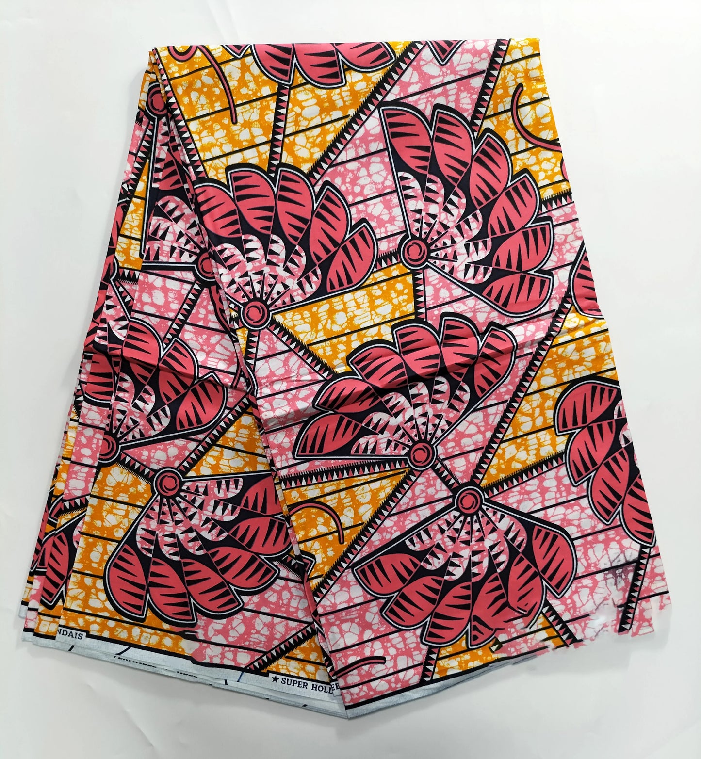 African Real Wax Print Fabric - 100% Cotton Nigerian Ankara Sewing Material for Party Dresses