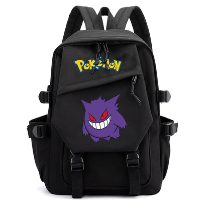 Pokemon Waterproof Women’s Backpack – Pikachu, Gengar, Snorlax Schoolbag for Girls & Students