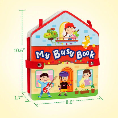 Baby Soft 3D Cloth Book – Montessori Early Learning Toy for Color Cognition & Basic Life Skills