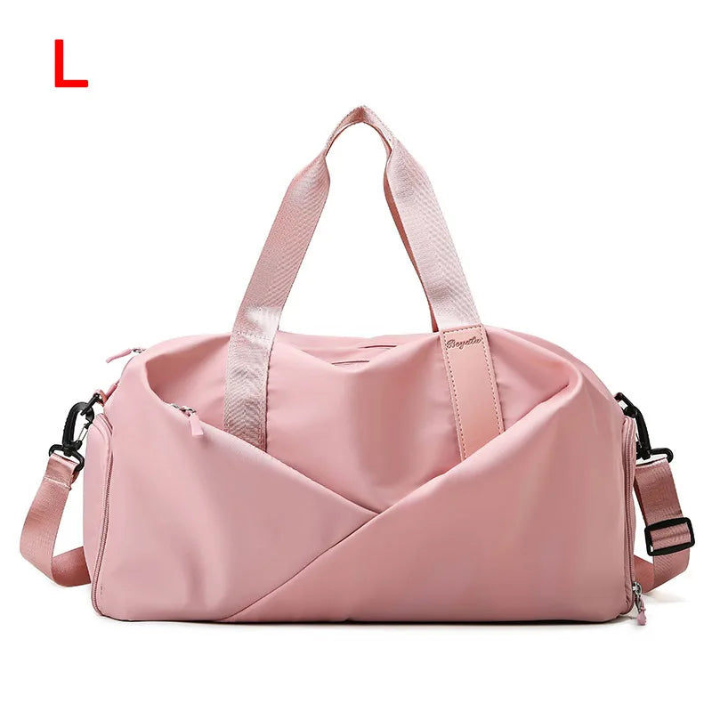 Women's Sports Gym Bag - Travel Dry Wet Tote, Multifunctional Weekend Duffle for Fitness, Yoga & Swimming