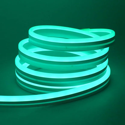 EU Plug DC24V RGB Neon LED Strip – 3535 Bluetooth Music Sync Waterproof Rope Light, 5-30M for Indoor & Outdoor Decor