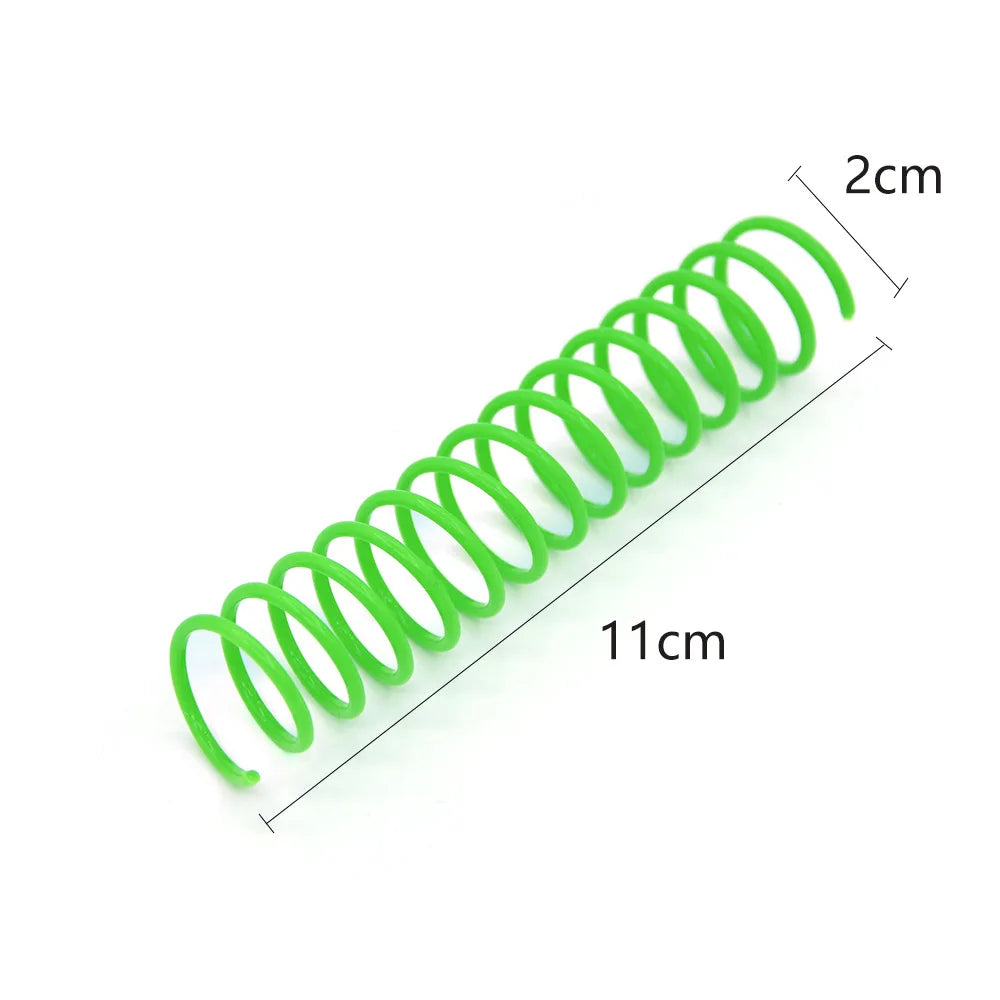 4/8/12PCS Cat Plastic Spring Toy – Interactive Beating Toy for Cats & Small Dogs, Fun Kitten Accessories