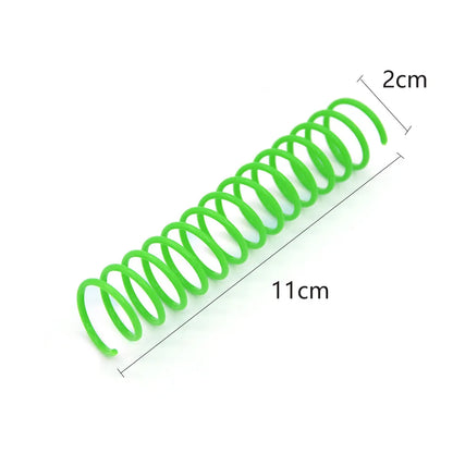 4/8/12PCS Cat Plastic Spring Toy – Interactive Beating Toy for Cats & Small Dogs, Fun Kitten Accessories