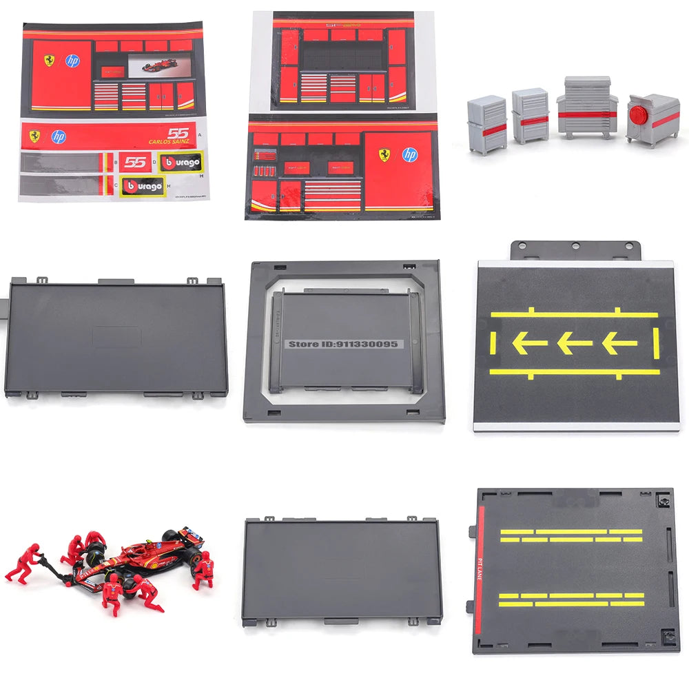 Bburago 1:43 2024 F1 Ferrari SF24 & RB20 Alloy Die-Cast Car Model – Luxury DIY Toy Series