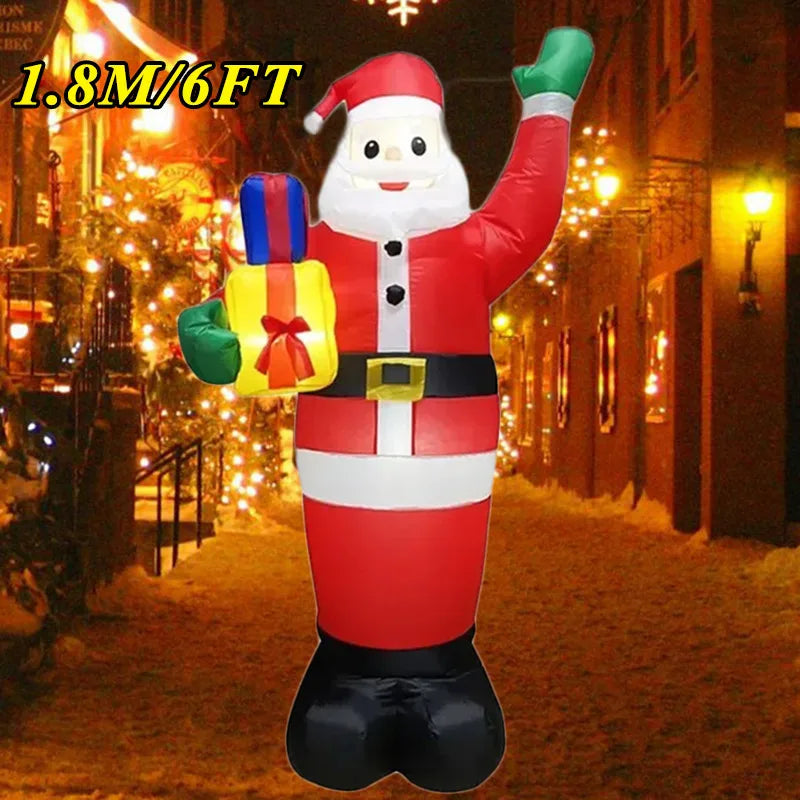 Christmas Inflatable Decoration – LED Light Toy Ornament for Xmas Party, New Year, Indoor and Outdoor Garden Decor