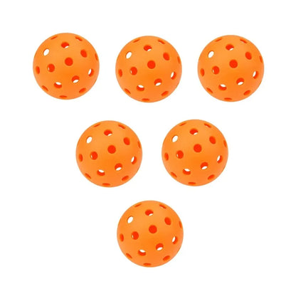 6/12pcs Indoor Pickleball Balls – Colorful & Durable 40-Hole 72mm Training & Practice Balls for Entertainment