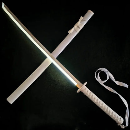 40-Inch LED Luminous Katana - Kuchiki Rukia Anime Cosplay Prop Sword with Light-Up Blade