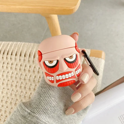 Attack on Titan AirPods Case - Anime Silicone Protective Cover for Apple AirPods
