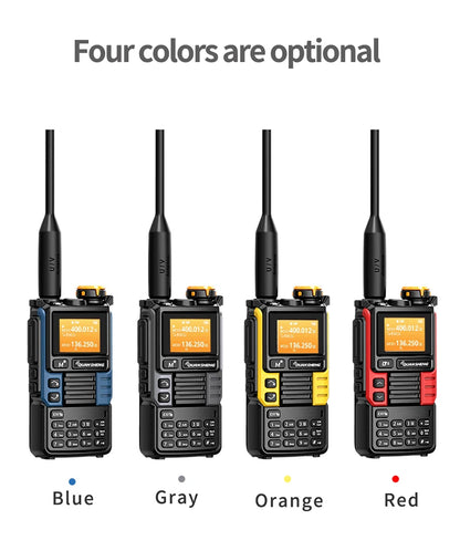 Quansheng UV-K6 Upgrade UV-K5 Interphone – 5W Air Band Radio, UHF/VHF, DTMF, FM Scrambler, NOAA Wireless Frequency with Type-C Charging
