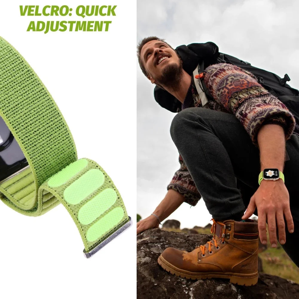 Nylon Replacement Band for Amazfit Neo - Soft Elastic Velcro Strap