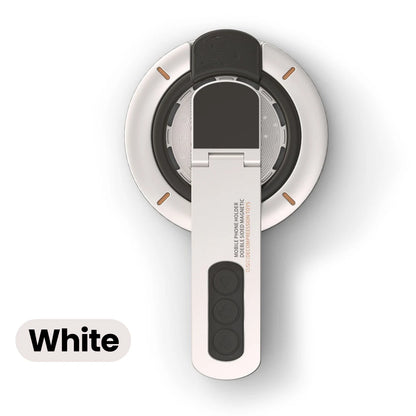 3-in-1 Magnetic Finger Ring Phone Holder - Rotating Double-Sided MagSafe Stand for iPhone 17 16 15 14 13 12