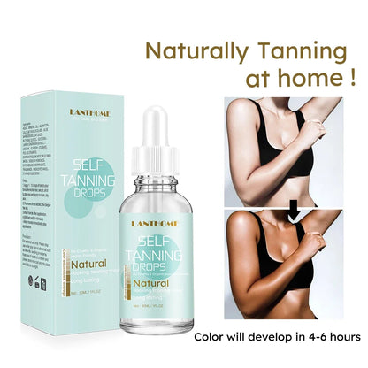 30ml Self-Tanning Drops — Natural-Looking Sunless Body Tanner Lotion for Skin Care