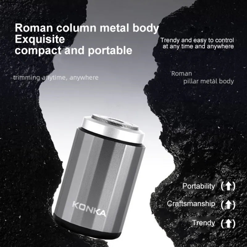 2024 New Type-C Rechargeable Mini Electric Shaver – Waterproof, High-Speed, Long-Endurance Wet & Dry Shaving Device